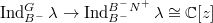 $\Ind_{B^-}^G \lambda\rightarrow \Ind_{B^-}^{B^-N^+}\lambda\cong \mathbb{C}[z]$