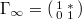 $\Gamma_\infty=\left(\begin{smallmatrix}1 & {*}\\ 0 & 1\end{smallmatrix}\right) $