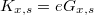 $K_{x,s}=e G_{x,s}$