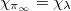 $\chi_{\pi_\infty}=\chi_\lambda$