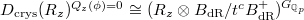 $D_\mathrm{crys}(R_z)^{Q_z(\phi)=0}\cong (R_{z} \otimes B_\mathrm{dR}/t^c B^+_\mathrm{dR})^{G_{{\mathbb{Q}}_p}}$