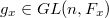 $g_x\in GL(n, F_x)$