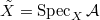 $\tilde X=\Spec_X\mathcal{A}$