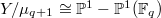 $Y/\mu_{q+1}\cong \mathbb{P}^1-\mathbb{P}^1(\mathbb{F}_q)$