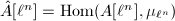 $\hat A[\ell^n]=\Hom(A[\ell^n],\mu_{\ell^n})$