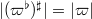 $|(\varpi^{\flat})^\sharp|=|\varpi|$