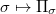 $\sigma\mapsto\Pi_\sigma$