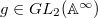 $g\in GL_2(\mathbb{A}^\infty)$