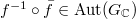 $f^{-1}\circ \bar f\in \Aut(G_\mathbb{C})$