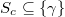 $S_c\subseteq \{\gamma\}$