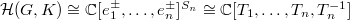 $\mathcal{H}(G,K)\cong \mathbb{C}[e_1^\pm,\ldots,e_n^\pm]^{S_n}\cong \mathbb{C}[T_1,\ldots, T_n,T_n^{-1}]$