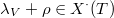 $\lambda_V+\rho\in X^\cdot(T)$