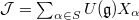 $\mathcal{J}=\sum_{\alpha\in S}U(\mathfrak{g})X_\alpha$