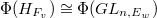 $\Phi(H_{F_v})\cong\Phi(GL_{n,E_w})$