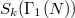 $S_k(\Gamma_1(N))$