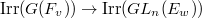 $\Irr(G(F_v))\rightarrow \Irr(GL_n(E_w))$