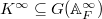 $K^\infty\subseteq G(\mathbb{A}_F^\infty)$