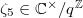 $\zeta_5\in \mathbb{C}^\times/q^\mathbb{Z}$