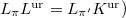 $L_\pi L^\mathrm{ur}= L_{\pi'}K^\mathrm{ur})$