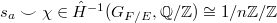 $s_a\smile \chi\in \hat H^{-1}(G_{F/E},\mathbb{Q}/\mathbb{Z})\cong1/n \mathbb{Z} /\mathbb{Z}$