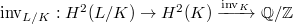 $\inv_{L/K}: H^2(L/K)\rightarrow H^2(K)\xrightarrow{\inv_K}\mathbb{Q}/\mathbb{Z}$