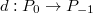 $d: P_0\rightarrow P_{-1}$