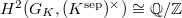 $H^2(G_K,(K^\mathrm{sep})^\times)\cong \mathbb{Q}/\mathbb{Z}$