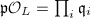 $\mathfrak{p} \mathcal{O}_L=\prod_i \mathfrak{q}_i$