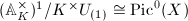 $(\mathbb{A}_K^\times)^1/K^\times U_{(1)}\cong\Pic^0(X)$