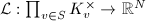 $\mathcal{L}: \prod_{v\in S}K_v^\times\rightarrow \mathbb{R}^N$