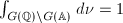 $\int_{G(\mathbb{Q})\backslash G(\mathbb{A})}d\nu=1$