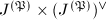 $J^{(\mathfrak{P})}\times (J^{(\mathfrak{P})})^\vee$
