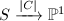 $S\xrightarrow{|C|}\mathbb{P}^1$