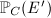 $\mathbb{P}_C(E')$