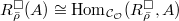 $R^\Box_{\bar \rho}(A)\cong\Hom_{\mathcal{C}_\mathcal{O}}(R^\Box_{\bar \rho},A)$