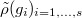 $\tilde\rho(g_i)_{i=1,\ldots,s}$