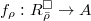 $f_\rho: R^\Box_{\bar\rho}\rightarrow A$