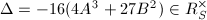$\Delta=-16(4A^3+27B^2)\in R_S^\times$