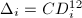 $\Delta_i=CD_i^{12}$