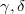 $\gamma,\delta$