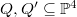 $Q, Q'\subseteq \mathbb{P}^4$