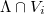 $\Lambda\cap V_i$
