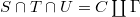 $S\cap T\cap U=C\coprod \Gamma$