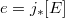 $e=j_*[E]$