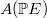 $A(\mathbb{P}E)$