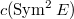 $c(\Sym^2 E)$