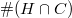 $\#(H\cap C)$