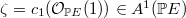 $\zeta=c_1(\mathcal{O}_{\mathbb{P}E}(1))\in A^1(\mathbb{P}E)$