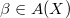 $\beta\in A(X)$