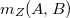$m_Z(A,B)$